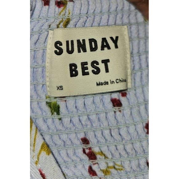 Aritzia Sunday Best Rachel Sweetheart Neckline Floral Mini Dress Women Size XS - Picture 10 of 12